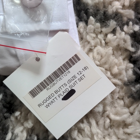 12-18 month Rugged Butts Wyatt Plaid suit set - Picture 5 of 9